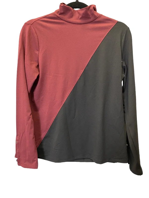 women's long sleeve tops for special occasionsBlack & Red Top Long Sleeve Investments, Size S