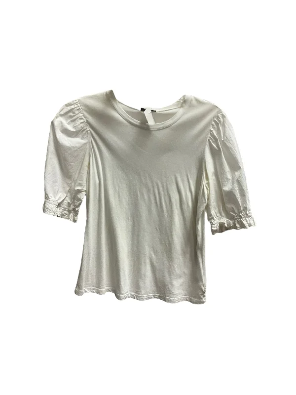 women's T-shirts with sustainable productionWhite Top Short Sleeve Rails, Size S