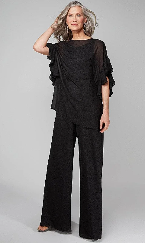 women's jumpsuits for runningAlyce Paris - Ruffled Jumpsuit 27633