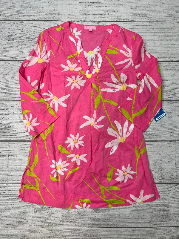 women's long sleeve tops with minimalist aestheticsPink Top Long Sleeve Lilly Pulitzer, Size Xs