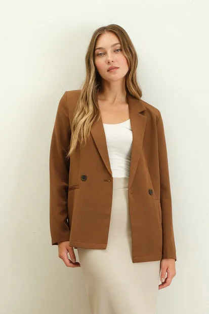 elegant women's topsSolid Double Breasted Blazers - 2 Colors!