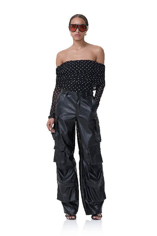 women's tops for those who want to stay on top of the latest fashion trends and wear pieces that are both stylish and on-trendMaxine Bodysuit - Noir Dot