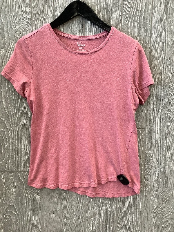 women's T-shirts with minimalist aestheticsPink Top Short Sleeve Felina, Size S