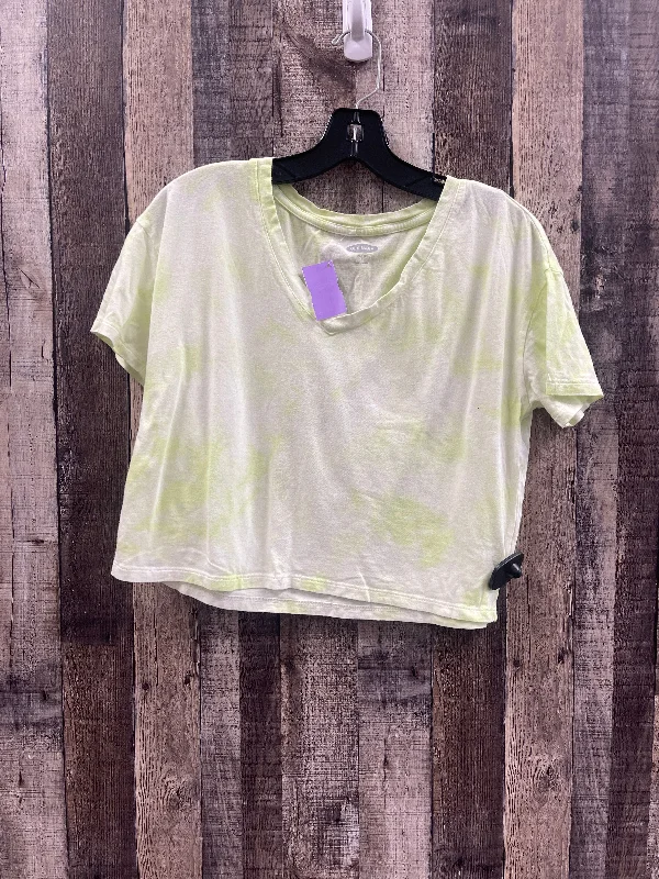 women's T-shirts with sheer sleevesTie Dye Print Top Short Sleeve Old Navy, Size S