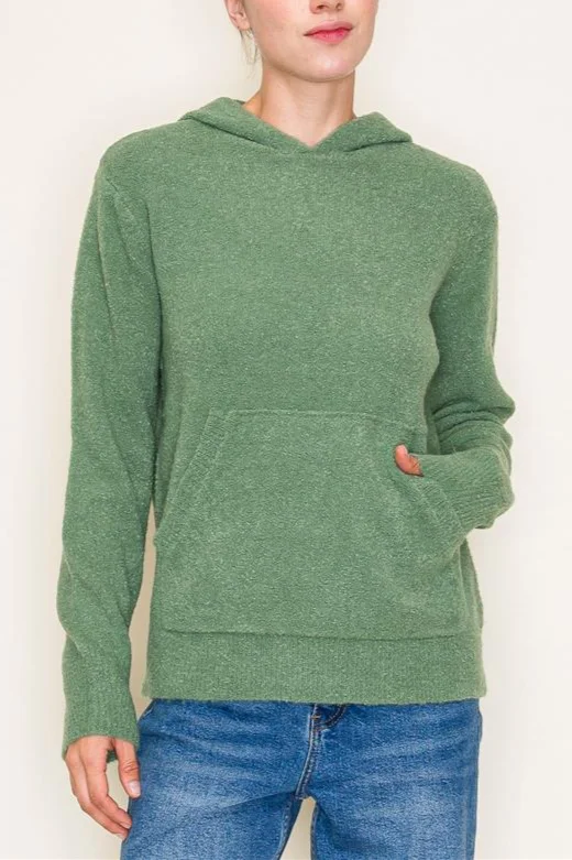 women's tops for those who want to add a bit of flair and personality to their looksBoucle Pocket Hoodies - 3 Colors! - FINAL SALE