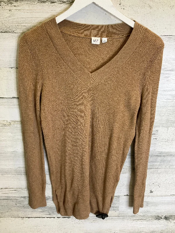 women's long sleeve tops made of cottonBrown Top Long Sleeve Gap, Size 10.5