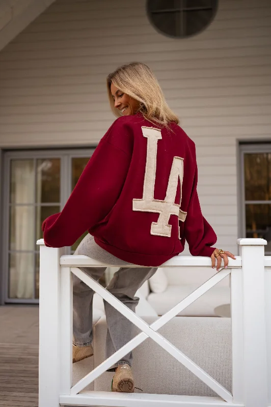 women's tops for picnics in the parkPull Mayfair - bordeaux