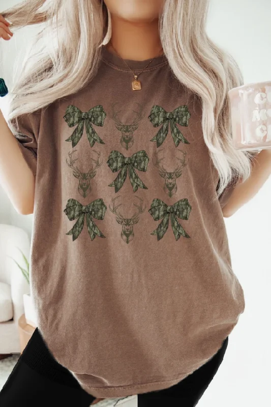 women's tops for those who believe in expressing their individuality through fashionCute In Camo Deer Tee  - FINAL SALE