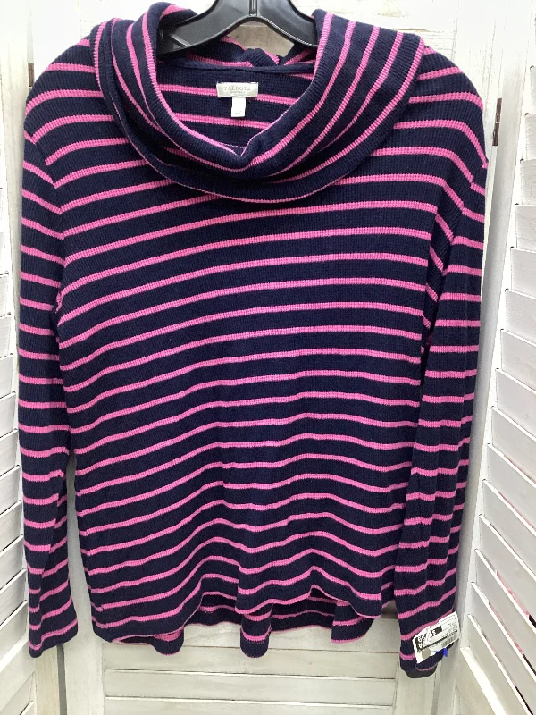 women's long sleeve tops with appliqué designsStriped Top Long Sleeve Basic Talbots, Size Xl