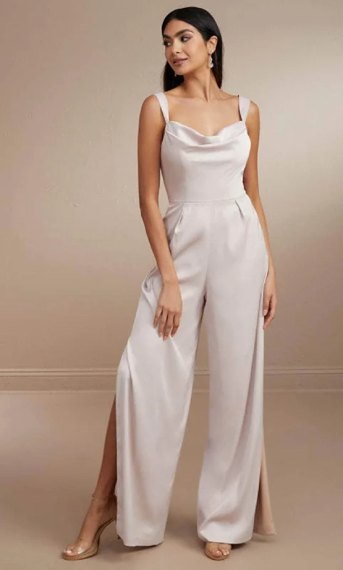 women's jumpsuits for effortless eleganceChristina Wu Celebration 22178 - Cowl Neck Jumpsuit