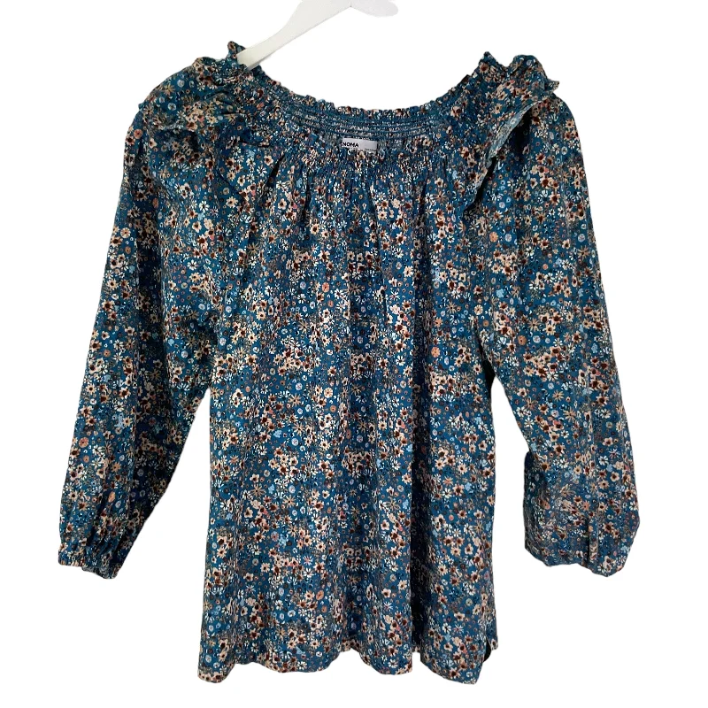 women's long sleeve tops with inspirational quotesFloral Print Top Long Sleeve Sonoma, Size M