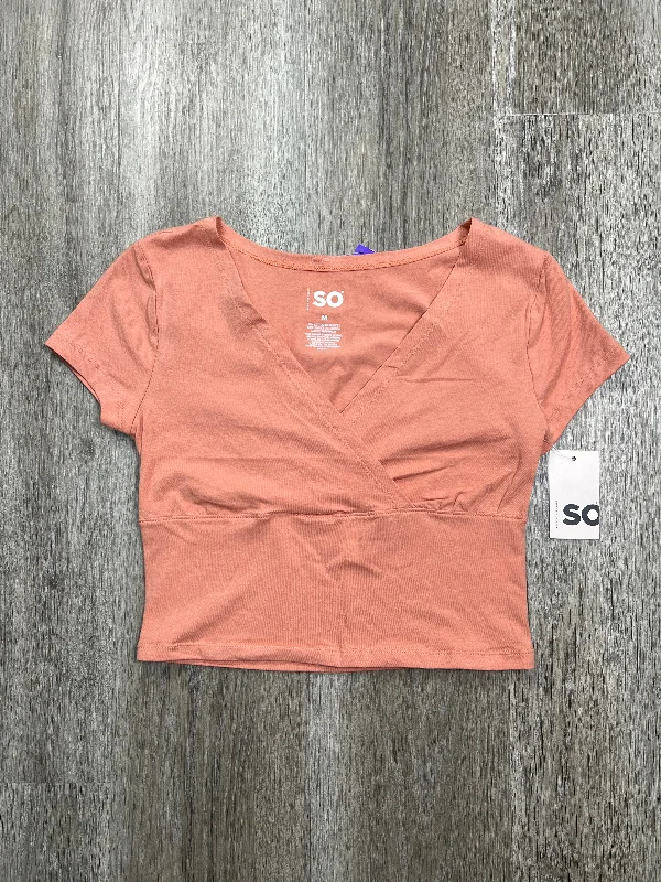 women's T-shirts with relaxed fitsCoral Top Short Sleeve Basic So, Size M