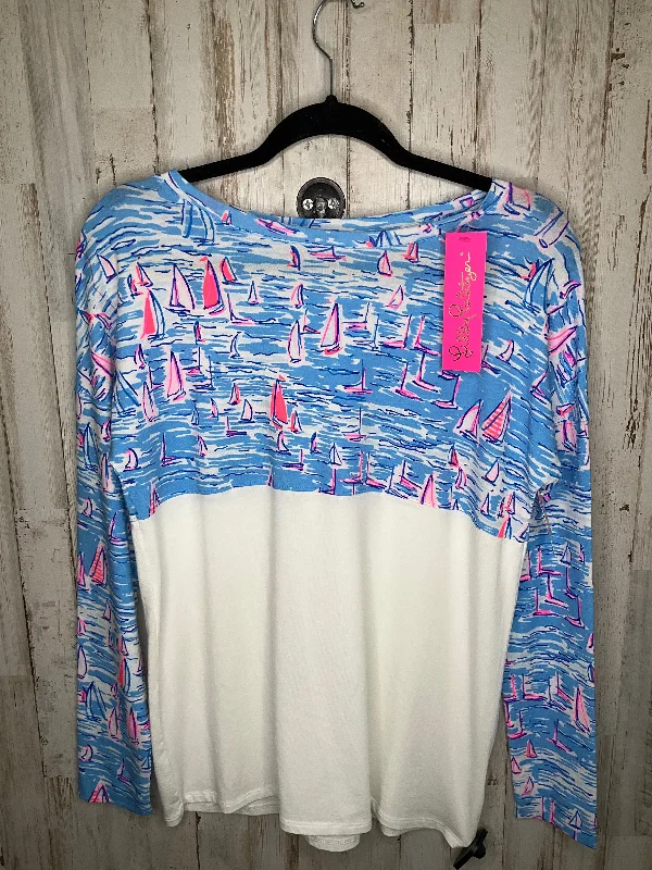 women's long sleeve tops with sequin embellishmentsMulti-colored Top Long Sleeve Lilly Pulitzer, Size Xs