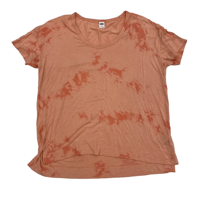 women's T-shirts with limited-edition designsOrange Top Short Sleeve Old Navy, Size Xs