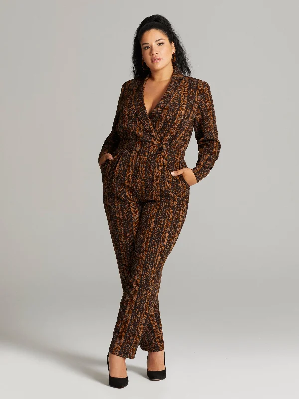 women's vintage jumpsuitsNouria Belted Tailored Jumpsuit