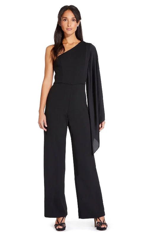 women's jumpsuits for casual gatheringsAdrianna Papell - Long Flutter Sleeve Jumpsuit AP1E206638SC