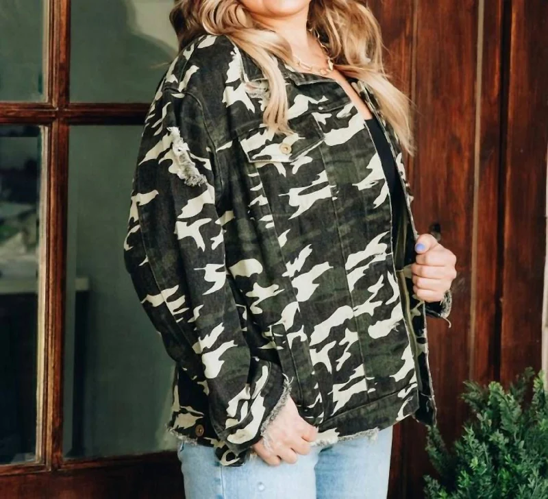 women's coats with cinched waistsRight On Target Jacket In Camo