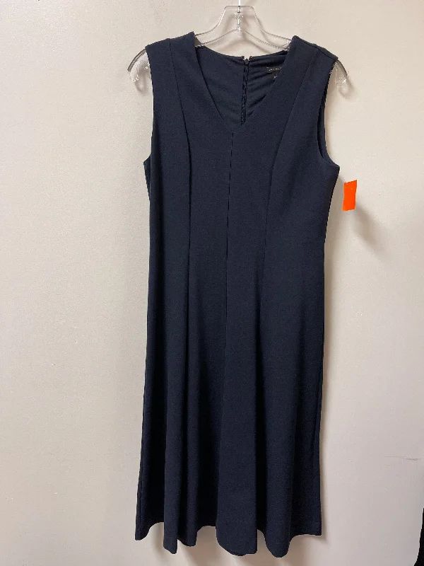 women's designer dressesDress Casual Midi By Ann Taylor In Navy, Size: S