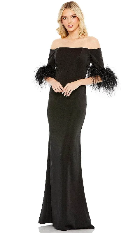 women's formal dressesIeena Duggal 11441 - Fringed Sheath Evening Gown