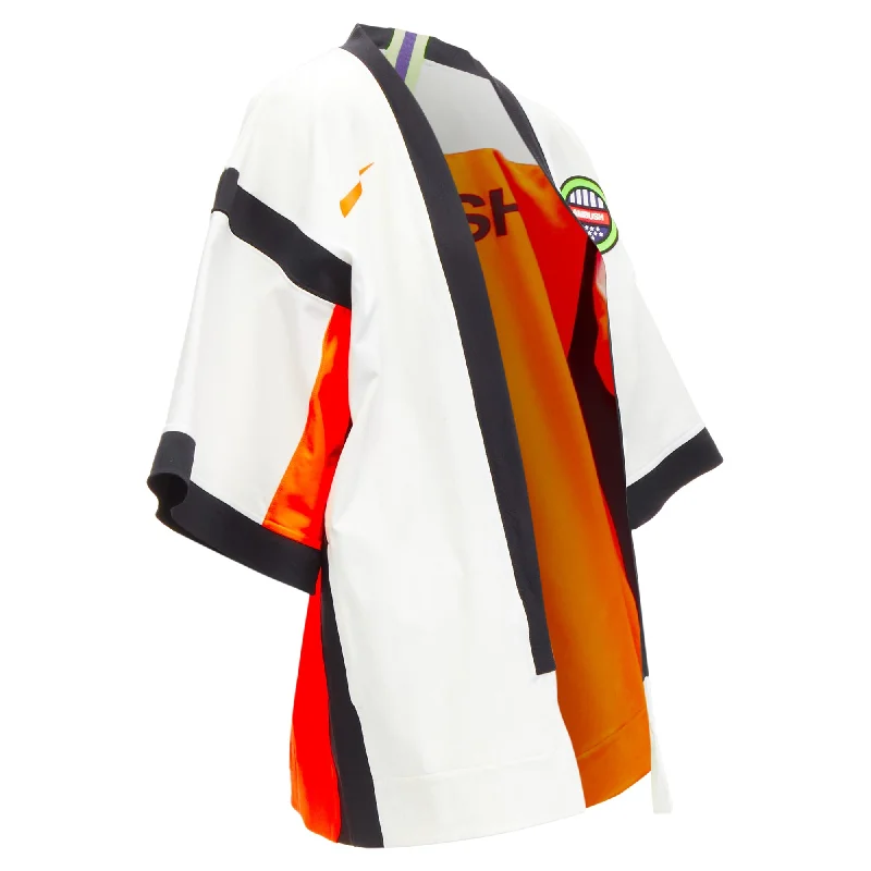 women's coats for skiingAmbush Nike Lab neon badge kimono football jersey jacket