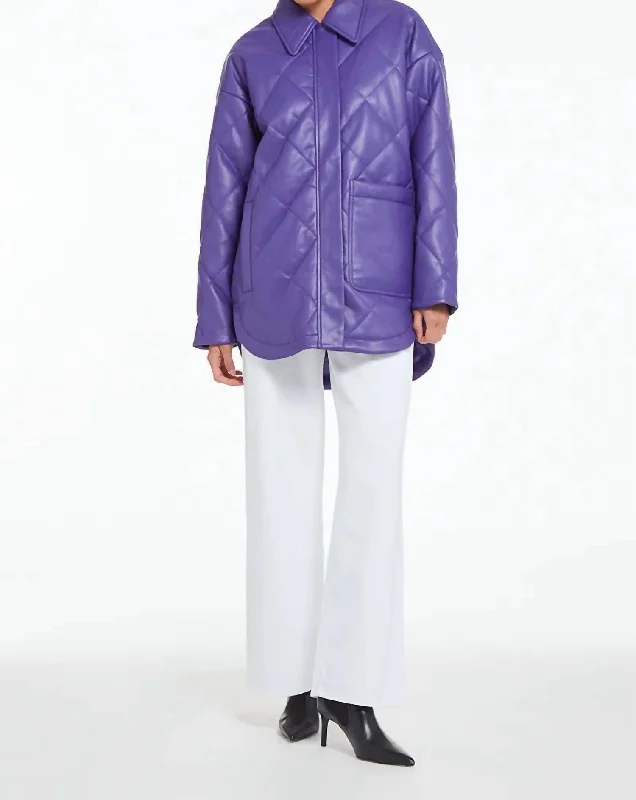 women's coats made in ethical factoriesStevie Jacket In Electric Purple