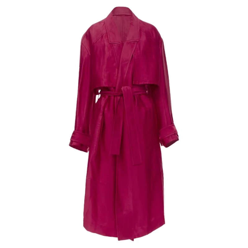 women's coats for cocktail partiesHaider Ackermann Fchia linen rayon p laye robe coat