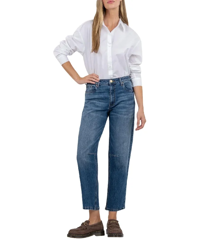 women's denim jeans for a comfortable fitAshley High Rise Straight Leg Jean In Dedication