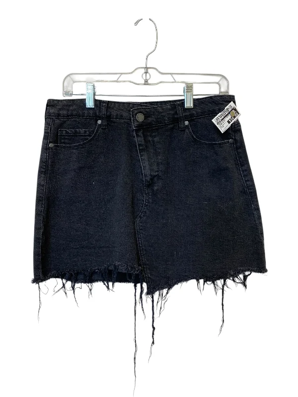 women's pencil pleat skirtsSkirt Mini & Short By Paige In Black Denim, Size: 8