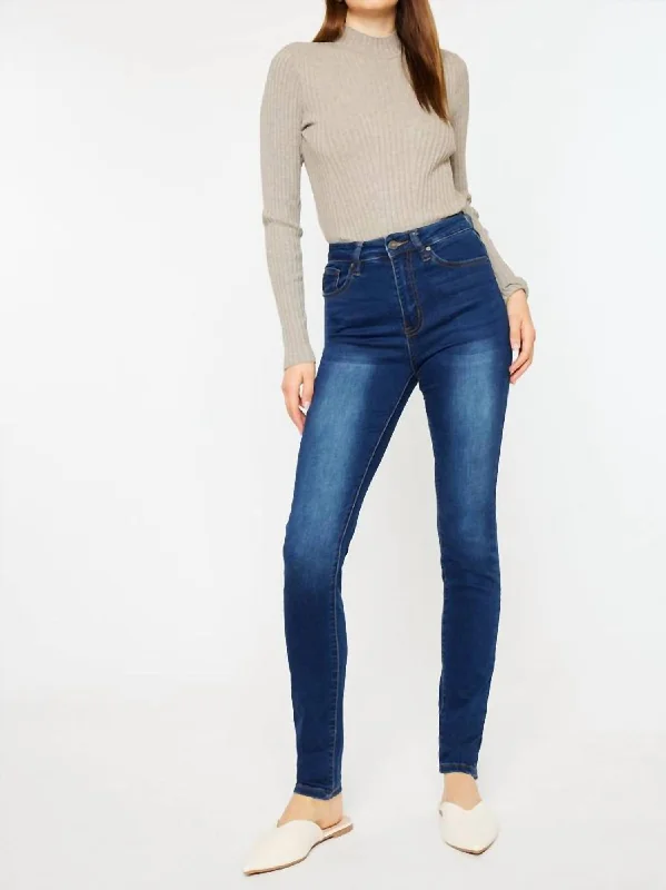 women's denim jeans with animal printsHigh Rise Super Skinny Jeans In Dark Wash