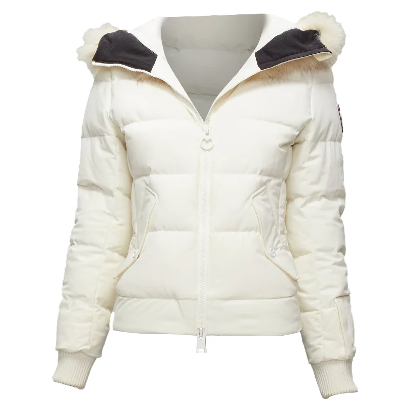 women's wool coatsRossignol fur trim hood logo hooded down puffer jacket