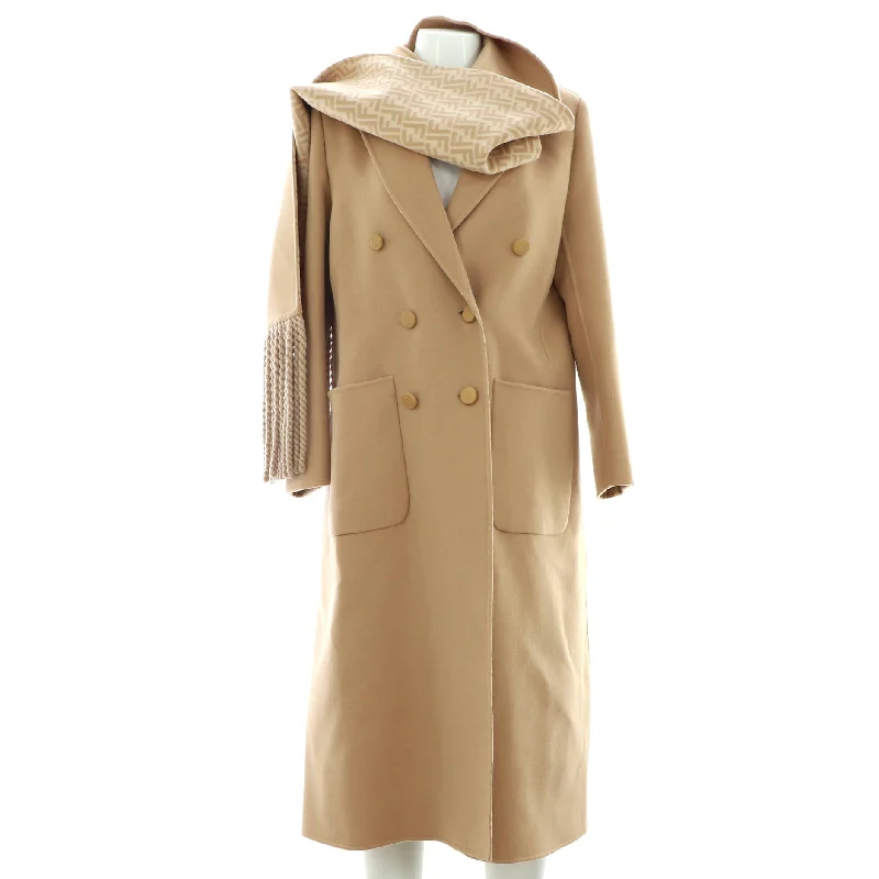 women's coats with liningWomen's Collared Wrap Coat Wool Blend