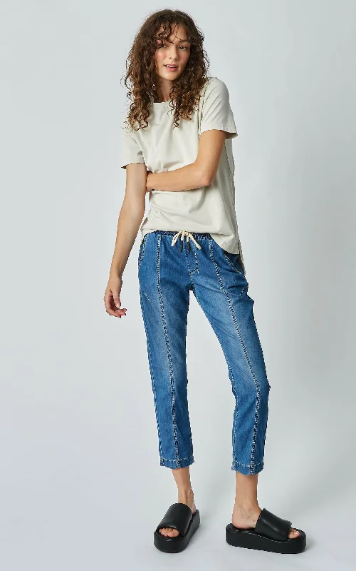 women's denim jeans with belt loopsLounger Denim Jeans