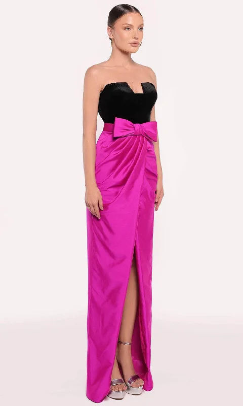 women's everyday dressesTarik Ediz 98792 - Two-Tone Sweetheart Evening Gown