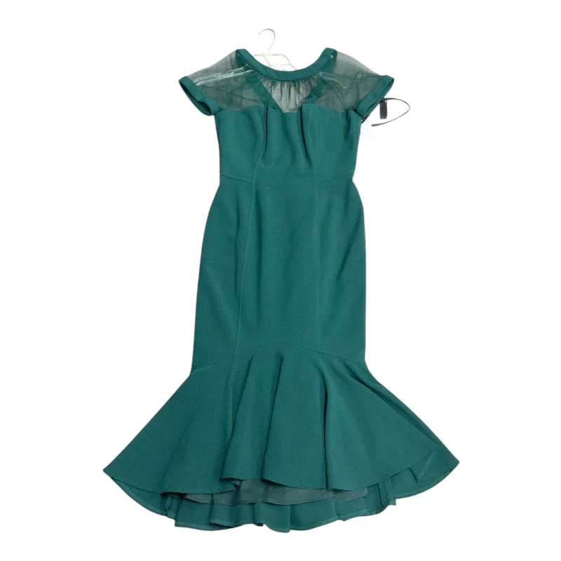 women's stretchy dressesDress Party Midi By Maggy London In Green, Size: 8