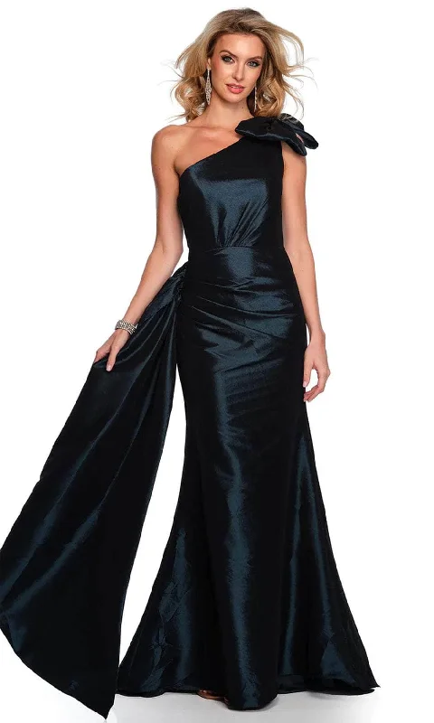 women's sheath dressesDave & Johnny 11598 - Bow Topped Evening Gown