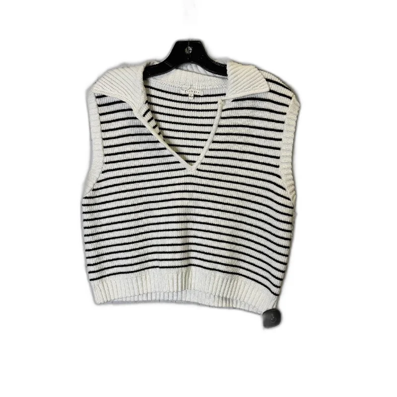 women's coats for travelVest Sweater By Clothes Mentor In Striped Pattern, Size: S