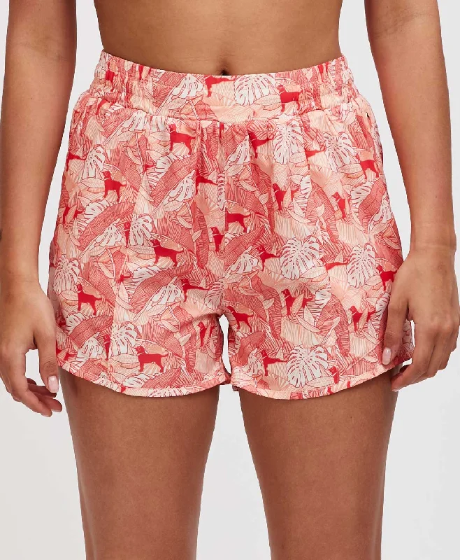 women's woven A-line skirts for summerLadies Tropics Print Tech Shorts