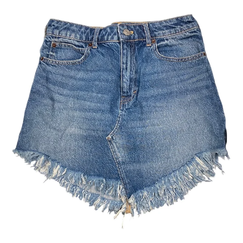 women's tulip skirtsSkirt Mini & Short By We The Free In Blue Denim, Size: 4