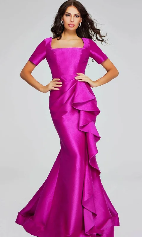 women's glam dressesJovani 41128 - Taffeta Mermaid Evening Gown