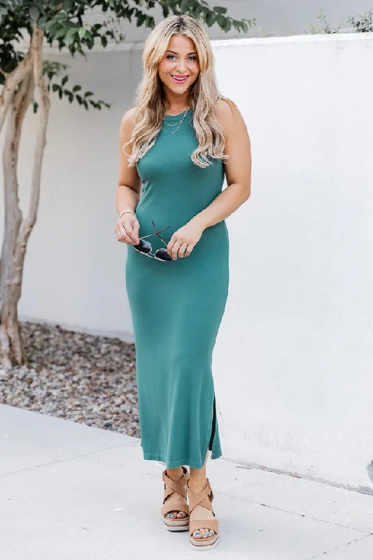 women's maxi dressesA New Start Teal Midi Dress FINAL SALE