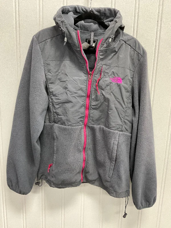 women's coats for those who prefer classic over trendyJacket Fleece By The North Face In Grey & Pink, Size: Xxl