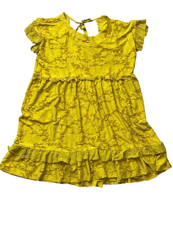 women's travel dressesDress Casual Midi By Anthropologie In Yellow, Size: M