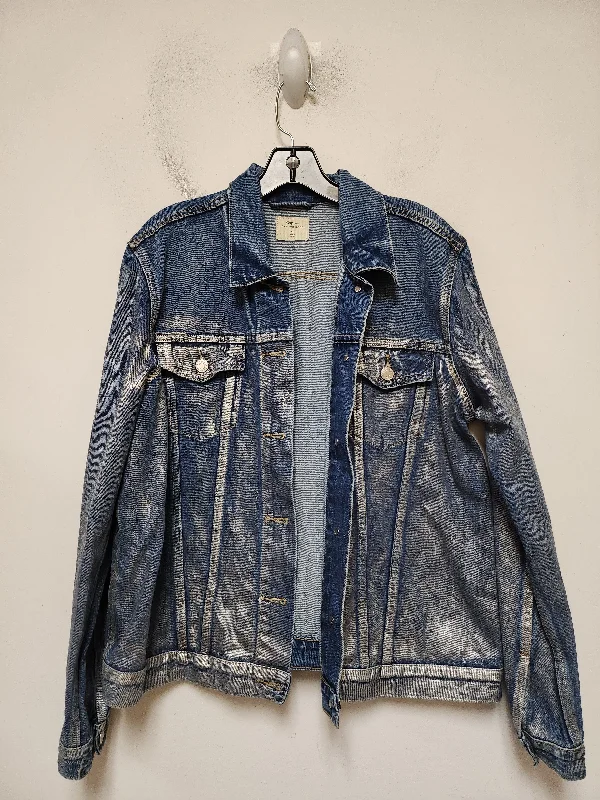 women's coats for casual FridaysJacket Denim By Gap In Blue Denim, Size: Xl