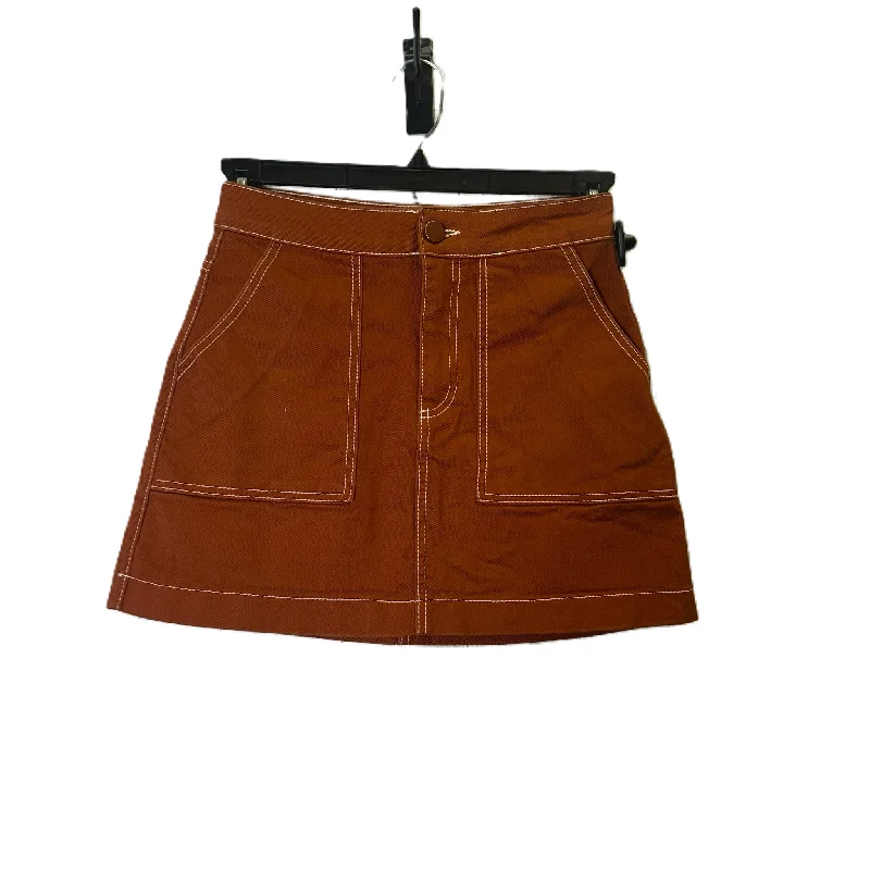 women's fair-trade solid-color skirtsSkirt Mini & Short By Zara In Orange, Size: S