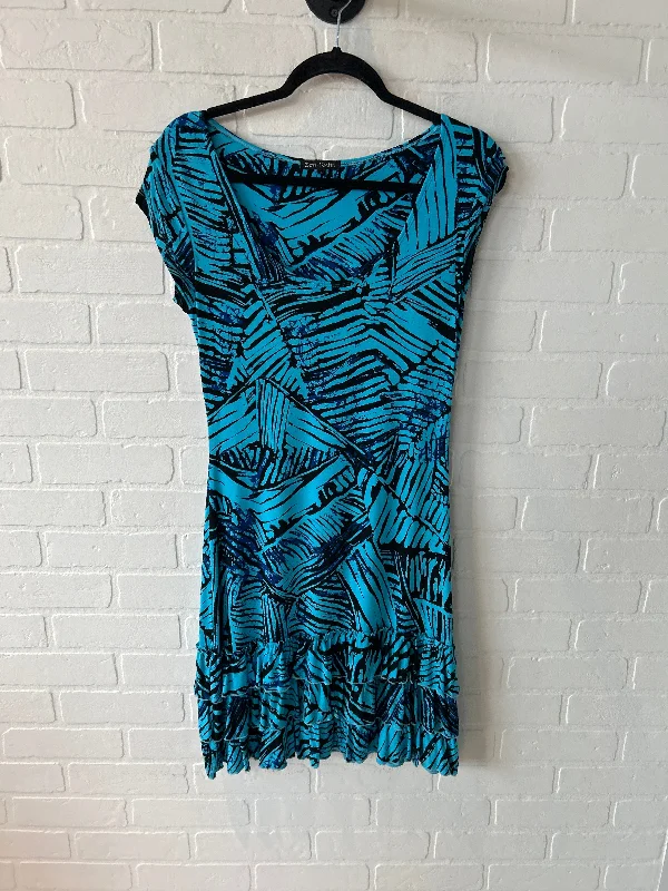 women's lace dressesDress Casual Midi By Zen-Knits In Black & Blue, Size: S