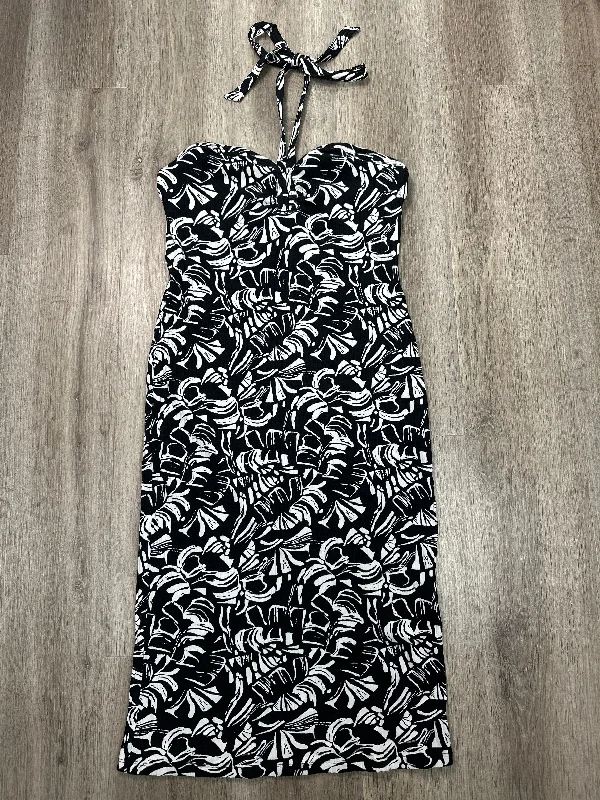 women's wrap dressesDress Casual Midi By Nine West Apparel In Black & White, Size: Xl