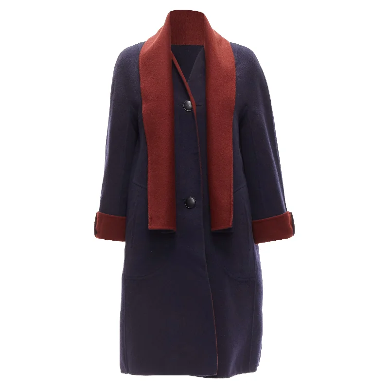 women's coats for business casual attireLoro Piana double faced cashmere Reversible coat