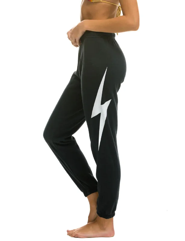 women's satin pantsBolt Womens Sweatpants, Charcoal/White