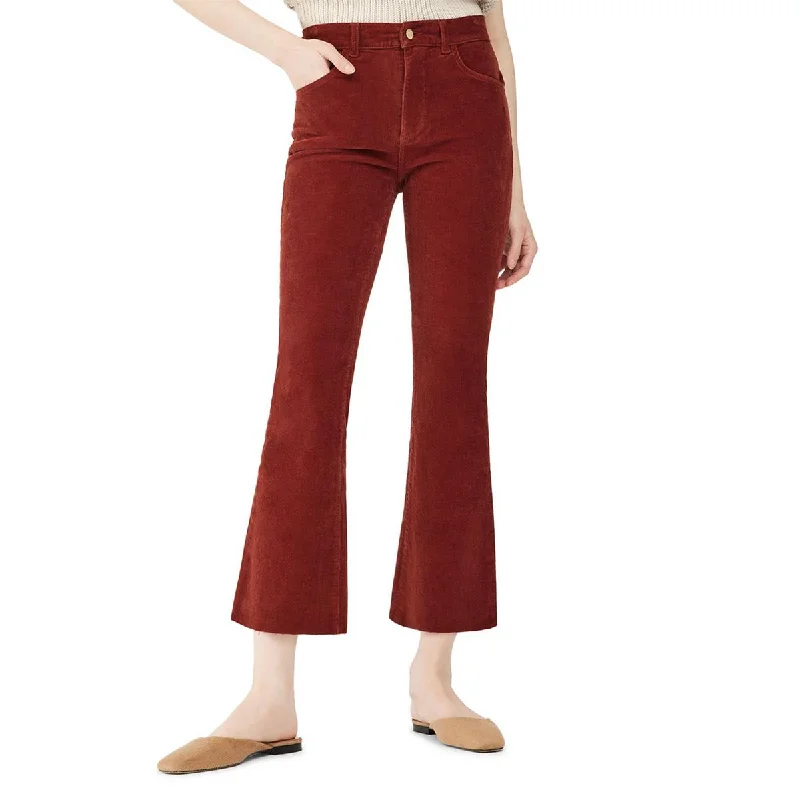 women's drawstring pantsBridget Womens Corduroy High Rise Bootcut Jeans