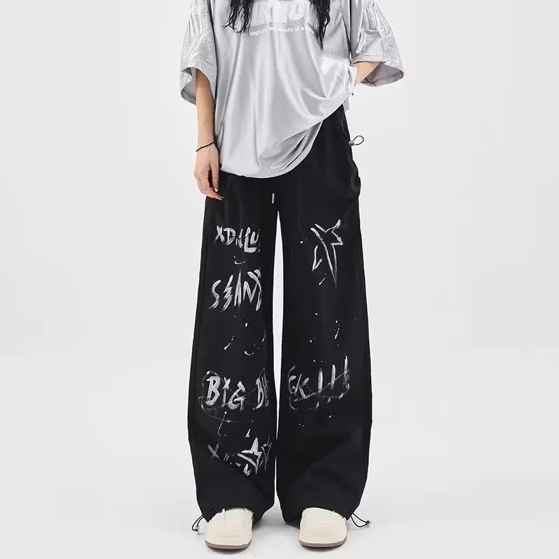 women's yoga pantsWomen's Fall Loose Hip-hop Letter Pants